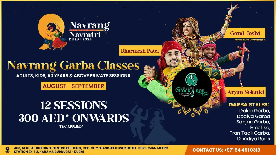 Garba Classes x Classic Rock N Roll Studio in Dubai - Image 1