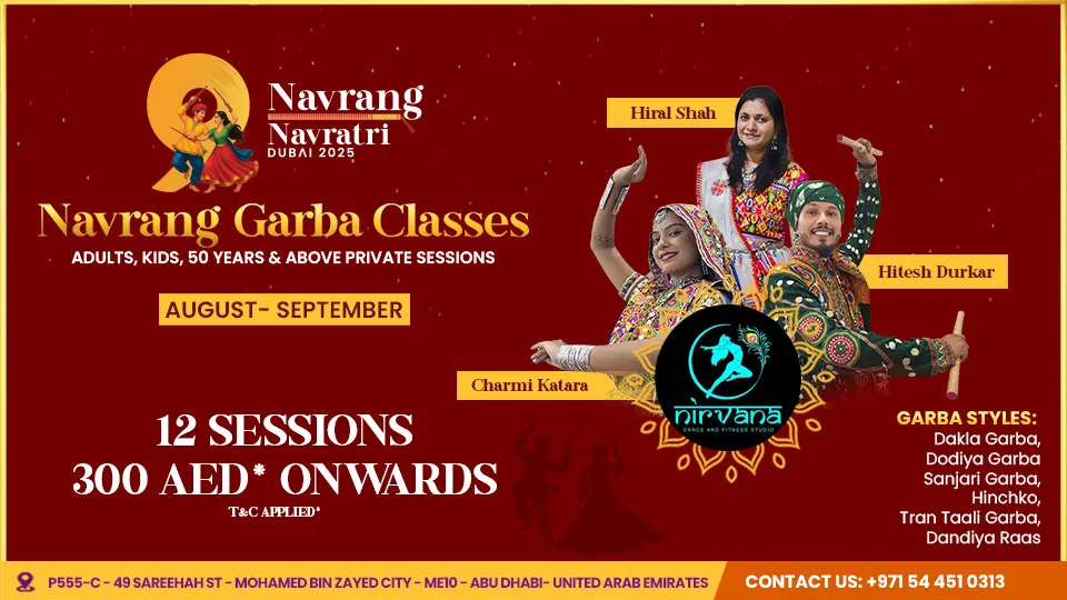 Garba Classes x Nirvana Studio in Abu Dhabi - Image 1