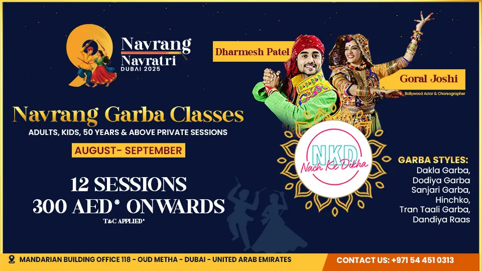 Garba Classes x NKD Studio in Dubai - Image 1