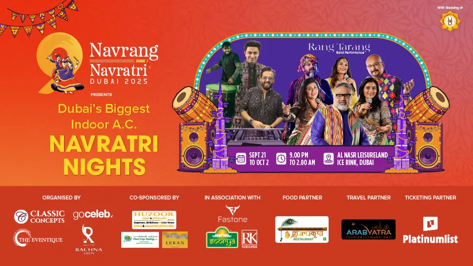 Navrang Navratri 2025 – Dubai’s Biggest Indoor AC Garba Celebration! - Image 1